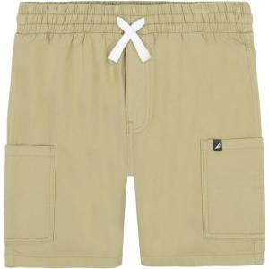 imageNautica Boys Stretch Pullon Cargo Shorts Drawstring ClosureKhaki