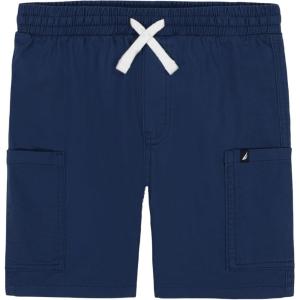 imageNautica Boys Stretch Pullon Cargo Shorts Drawstring ClosureYale Blue
