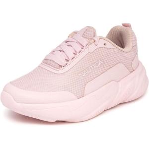 imageNautica Kids Girls Metallic Fashion Sneaker LaceUp Athletic Running Shoe I kappil I Big Kid  Little Kid  ToddlerBlush Tonalnigel