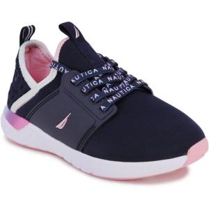 imageNautica Kids Girls Metallic Fashion Sneaker LaceUp Athletic Running Shoe I kappil I Big Kid  Little Kid  ToddlerMalinnavy Rainbow