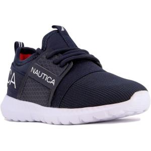 imageNautica Kids Girls Metallic Fashion Sneaker LaceUp Athletic Running Shoe I kappil I Big Kid  Little Kid  ToddlerMidnight