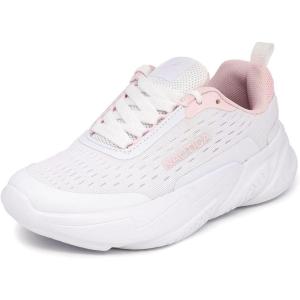 imageNautica Kids Girls Metallic Fashion Sneaker LaceUp Athletic Running Shoe I kappil I Big Kid  Little Kid  ToddlerWhite Iridescentnigel