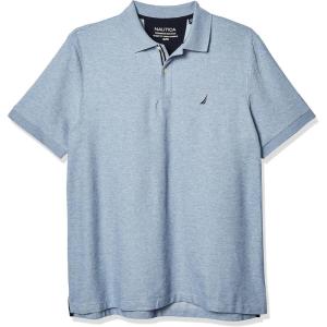 imageNautica Mens Big and Tall Short Sleeve Solid Deck Polo ShirtDeep Anchor Heather
