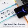 imageNautica 4 Feet USB C to USB C Cable Fast Power Phone Charger Type C Charger Compatible with Galaxy S9S10S10 LG V20G5G6 PS5 Controller OffWhite