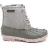 imageNautica Kids Boys ampamp Girls Duck Boots Kids Waterproof Rain Snow Boots Insulated Winter Boots ToddlerLittleBig KidLight Grey
