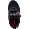 imageNautica Kids Double Strap Sneakers  Casual Athletic Shoes for Boys and Girls  Durable and Comfortable Fit for Toddlers and Little KidsNavy Red