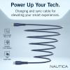 imageNautica USB C to Lightning Cable Type C to Lightning Cable USB C Charger MFi Verified Fast Charger Charging Cord Compatible with iPhone 1312 Pro Max11XXSXR iPad AirPod 4 Ft C100 RedNavy