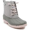 imageNautica Kids Boys ampamp Girls Duck Boots Kids Waterproof Rain Snow Boots Insulated Winter Boots ToddlerLittleBig KidLight Grey
