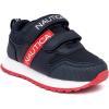 imageNautica Kids Double Strap Sneakers  Casual Athletic Shoes for Boys and Girls  Durable and Comfortable Fit for Toddlers and Little KidsNavy Red