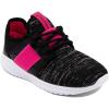 imageNautica Kids Girls Metallic Fashion Sneaker LaceUp Athletic Running Shoe I kappil I Big Kid  Little Kid  ToddlerPrimageblack Pink