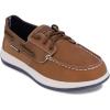 imageNautica Kids Spinnaker Youth Boat Shoe Casual Loafer 2 Eye Lace Little KidBig KidDark Tanwateree