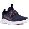 imageNautica Youth Girls SlipOn Athletic Sneakers  Stylish Running and Tennis Shoes for Little and Big KidsNavy Multi Logo