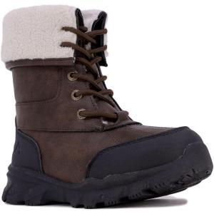 imageNautica Kids Boys ampamp Girls Duck Boots Kids Waterproof Rain Snow Boots Insulated Winter Boots ToddlerLittleBig KidChocolate Whiteindus