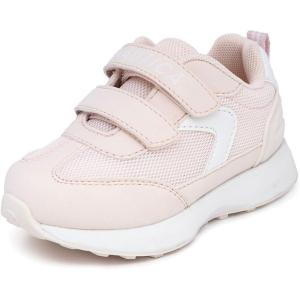 imageNautica Kids Double Strap Sneakers  Casual Athletic Shoes for Boys and Girls  Durable and Comfortable Fit for Toddlers and Little KidsSoft Pink