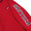 imageNautica Boys Long Sleeve Fleece Full Zip Hoodie Comfortable Relaxed FitJclass Duo Rio Red