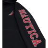 imageNautica Boys Long Sleeve Fleece Full Zip Hoodie Comfortable Relaxed FitJclass Duo True Black