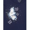 imageNautica Girls Short Sleeve Legacy TShirt with Flip Sequin Design Cotton Tee with Tagless InteriorNavy Sequin Butterfly