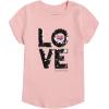 imageNautica Girls Short Sleeve Legacy TShirt with Flip Sequin Design Cotton Tee with Tagless InteriorPink Sequin Heart