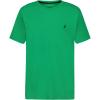 imageNautica Boys Short Sleeve Solid VNeck TShirt Soft Comfortable Relaxed FitBright Green