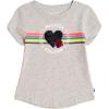 imageNautica Girls Short Sleeve Legacy TShirt with Flip Sequin Design Cotton Tee with Tagless InteriorGrey Linked Heart