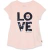 imageNautica Girls Short Sleeve Legacy TShirt with Flip Sequin Design Cotton Tee with Tagless InteriorPink Sequin Heart