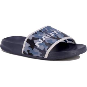 imageNautica Womens Athletic Slide Sandals  Comfort SlipOn Shower Shoes QuickDry Beach Sandals NonSlip Boat Slides for Pool ampamp Casual WearNavyjulieta