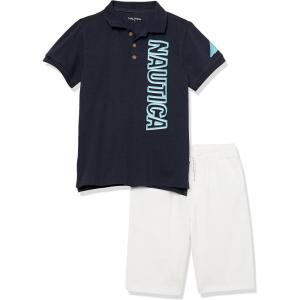 imageNautica boys 2 Pieces Polo Short SetNavy Blazer