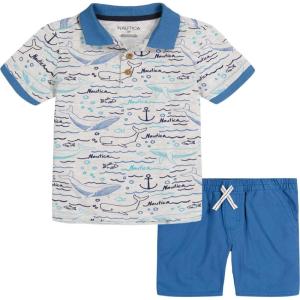 imageNautica boys 2 Pieces Polo Short SetVallarta Blue
