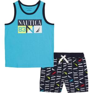 imageNautica boys 2pc Tank and Short SetBlue Atoll