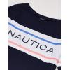 imageNautica Girls Long Sleeve Logo Design Knit TShirt DressPeacoat Logo
