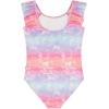 imageNautica Girls OnePiece Swimsuit with UPF 50 Sun Protection Quick Drying Bathing Suit Pink Carnation Ombre 1214