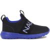imageNautica Kids SlipOn Sneakers Stylish and Comfortable Athletic Shoes for Boys and Girls in Toddler and Little Kid SizesBlack Cobalt Os