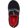 imageNautica Kids SlipOn Sneakers Stylish and Comfortable Athletic Shoes for Boys and Girls in Toddler and Little Kid SizesBlack Solid Red