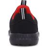 imageNautica Kids SlipOn Sneakers Stylish and Comfortable Athletic Shoes for Boys and Girls in Toddler and Little Kid SizesBlack Solid Red