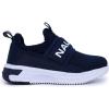 imageNautica Kids SlipOn Sneakers Stylish and Comfortable Athletic Shoes for Boys and Girls in Toddler and Little Kid SizesNavy Whiteborro
