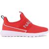 imageNautica Kids SlipOn Sneakers Stylish and Comfortable Athletic Shoes for Boys and Girls in Toddler and Little Kid SizesRed Mesh Steeper