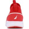 imageNautica Kids SlipOn Sneakers Stylish and Comfortable Athletic Shoes for Boys and Girls in Toddler and Little Kid SizesRed White Alois Saga