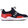 imageNautica Kids SlipOn Sneakers Stylish and Comfortable Athletic Shoes for Boys and Girls in Toddler and Little Kid SizesTuvanavy Mesh Red