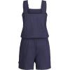 imageNautica girls Patterned Knit Jersey Romper Sleeveless Relaxed Fit ampamp Cinched WaistPeacoat Anchor