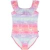 imageNautica Girls OnePiece Swimsuit with UPF 50 Sun Protection Quick Drying Bathing Suit Pink Carnation Ombre 1214