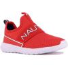 imageNautica Kids SlipOn Sneakers Stylish and Comfortable Athletic Shoes for Boys and Girls in Toddler and Little Kid SizesRed Mesh Steeper