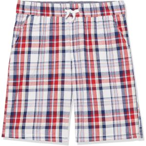imageNautica Boys Pullon Casual Shorts Drawstring ClosureBright Plaid Fc05