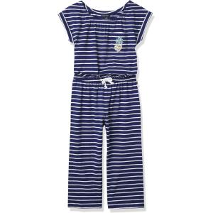 imageNautica Girls Long Pants One Piece Jumpsuit RomperNavy Pineapple