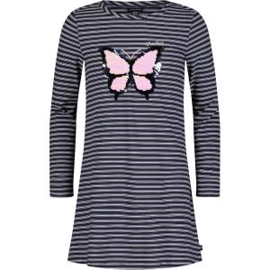 imageNautica Girls Long Sleeve Logo Design Knit TShirt DressPeacoat Butterfly