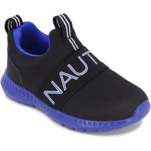imageNautica Kids SlipOn Sneakers Stylish and Comfortable Athletic Shoes for Boys and Girls in Toddler and Little Kid SizesBlack Cobalt Os