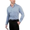 imageNautica Regular Fit Long Sleeve Button Down Dress Shirts for Men  Wrinkle Free Long Sleeve Shirt Mens Formal 4Way StretchBlue Plaid
