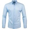 imageNautica Regular Fit Long Sleeve Button Down Dress Shirts for Men  Wrinkle Free Long Sleeve Shirt Mens Formal 4Way StretchNavy  Light Blue Dot