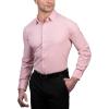 imageNautica Regular Fit Long Sleeve Button Down Dress Shirts for Men  Wrinkle Free Long Sleeve Shirt Mens Formal 4Way StretchPink