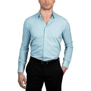 imageNAUTICA Mens Slim FitTeal Micro Check