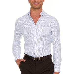 imageNautica Regular Fit Long Sleeve Button Down Dress Shirts for Men  Wrinkle Free Long Sleeve Shirt Mens Formal 4Way StretchBlue Anchor